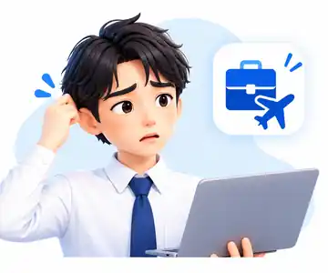 移動中や外出先で予定確認に困る男性